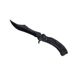 ★ Butterfly Knife | Blue Steel logo